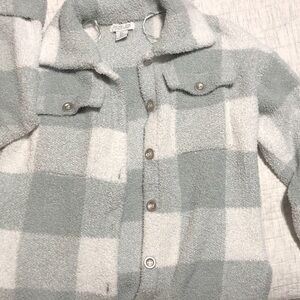 Rachel Zoe Green and White Plaid Jacket